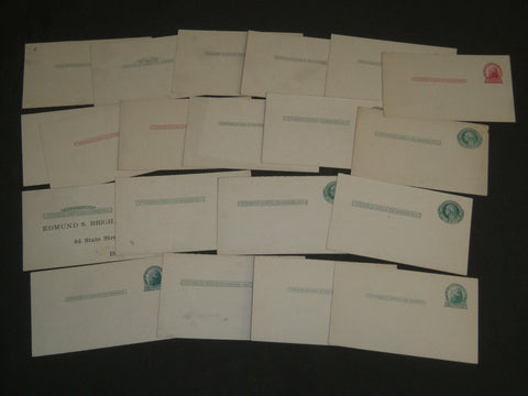 1912-1919 THE HALE CLUB MEETING POSTCARDS LOT OF 20 - ONE & TWO CENT- J 4647