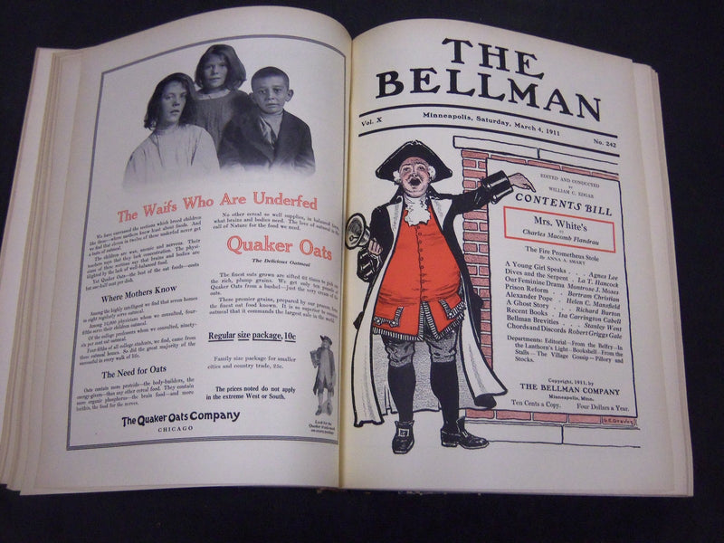 1911 THE BELLMAN MAGAZINE BOUND VOLUME LOT OF 2 COMPLETE YEAR - PHOTOS - R 413
