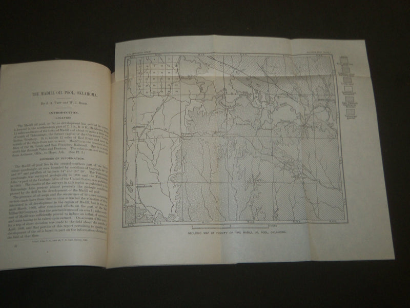1909 INVESTIGATIONS RELATING TO PETROLEUM AND NATURAL GAS IN 1908 BOOK - J 4973