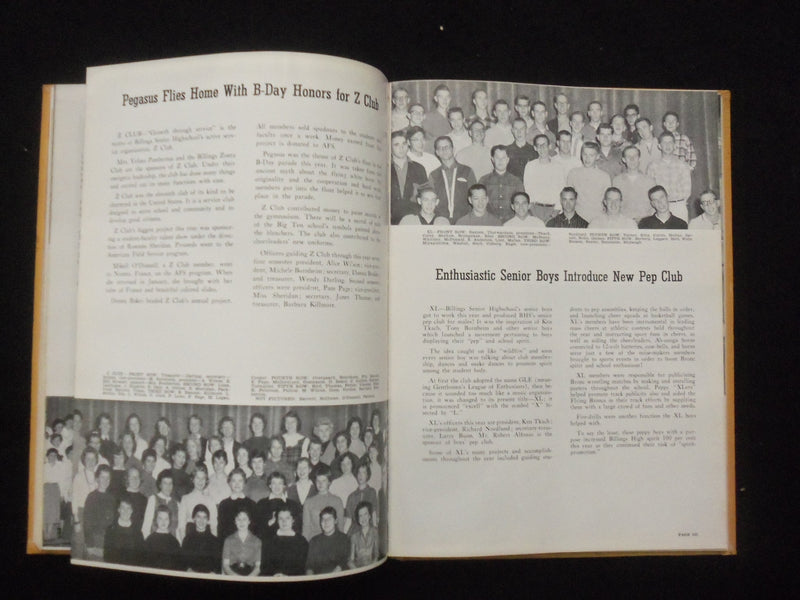 1959 THE KYOTE BILLINGS SENIOR HIGH SCHOOL YEARBOOK - BILLINGS, MONTANA- YB 3339