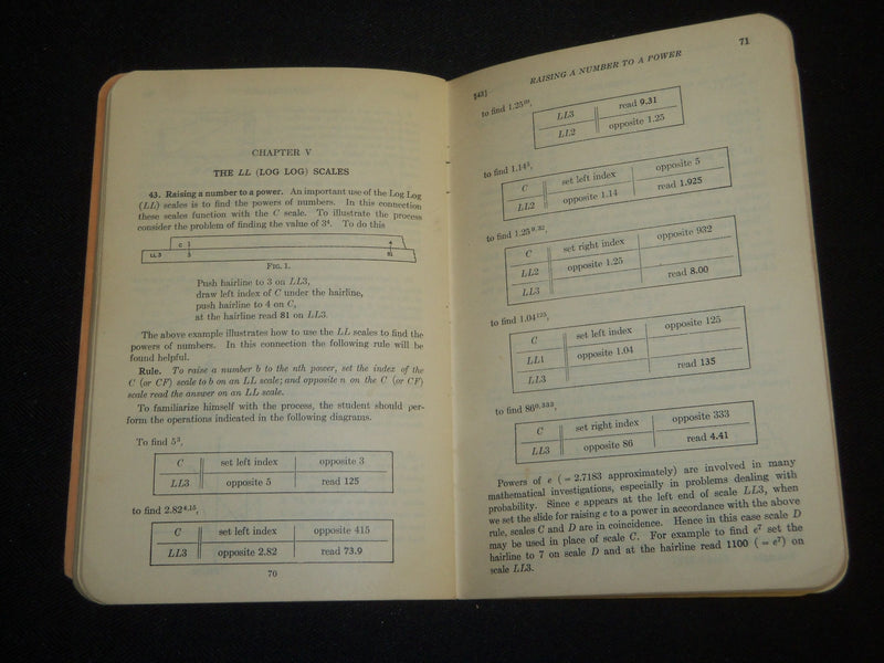 1939 THE LOG LOG DUPLEX DECITRIG MANUAL SLIDE RULE NO. 4081 - LYMAN - J 5305