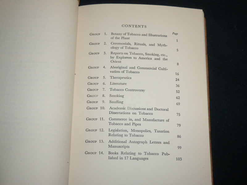 1938 GEORGE ARENTS JR. TOBACCO BOOKS & MANUSCRIPTS COLLECTION - J 6751