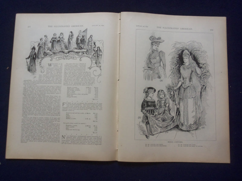 1892 JANUARY 30 THE ILLUSTRATED AMERICAN MAGAZINE - DON JORJE MONTT - J 9731