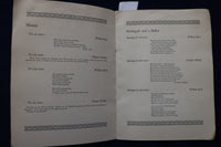 1925 NOVEMBER 3 YALE UNIVERSITY - THE ENGLISH SINGERS - PROGRAM - K 1508