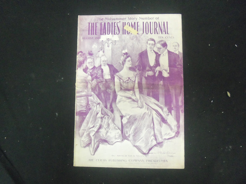 1900 AUGUST LADIES' HOME JOURNAL MAGAZINE-HOWARD CHANDLER CHRISTY COVER- ST 4484