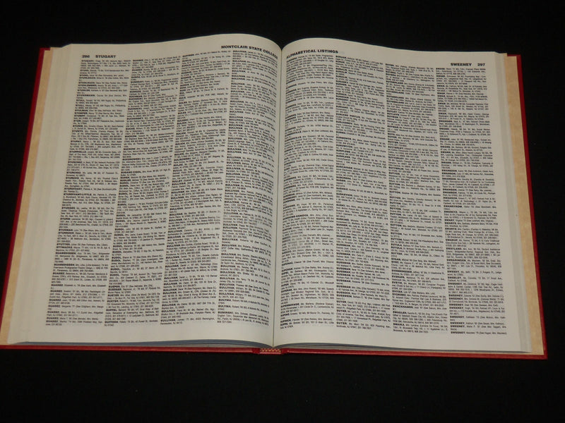 1992 MONTCLAIR STATE COLLEGE ALUMNI DIRECTORY BOOK - NEW JERSEY - KD 6349
