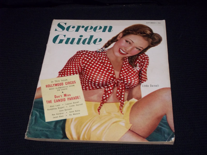 1947 NOVEMBER SCREEN GUIDE MAGAZINE - LINDA DARNELL FRONT COVER - E 15389