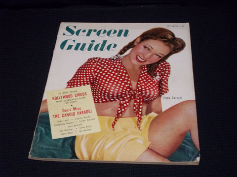 1947 NOVEMBER SCREEN GUIDE MAGAZINE - LINDA DARNELL FRONT COVER - E 15389