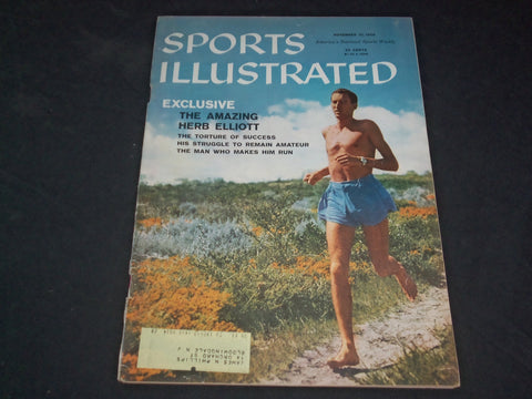 1958 NOVEMBER 10 SPORTS ILLUSTRATED MAGAZINE - HERB ELLIOTT - SP 8904