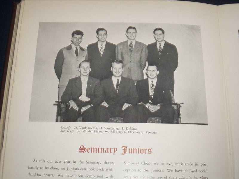1947 PRISM CALVIN COLLEGE YEARBOOK - GRAND RAPIDS MICHIGAN - PHOTOS - YB 843
