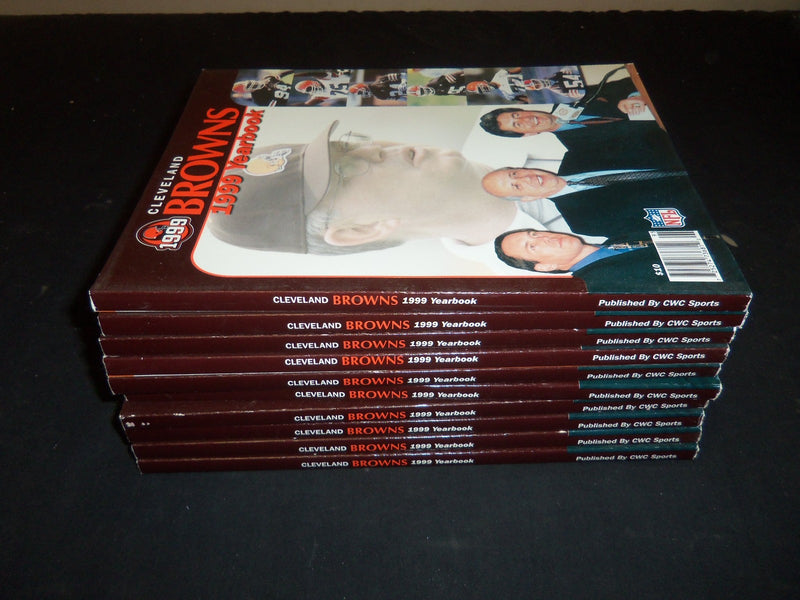 1999 CLEVELAND BROWNS OFFICIAL YEARBOOK - LOT OF 10 - O 2903