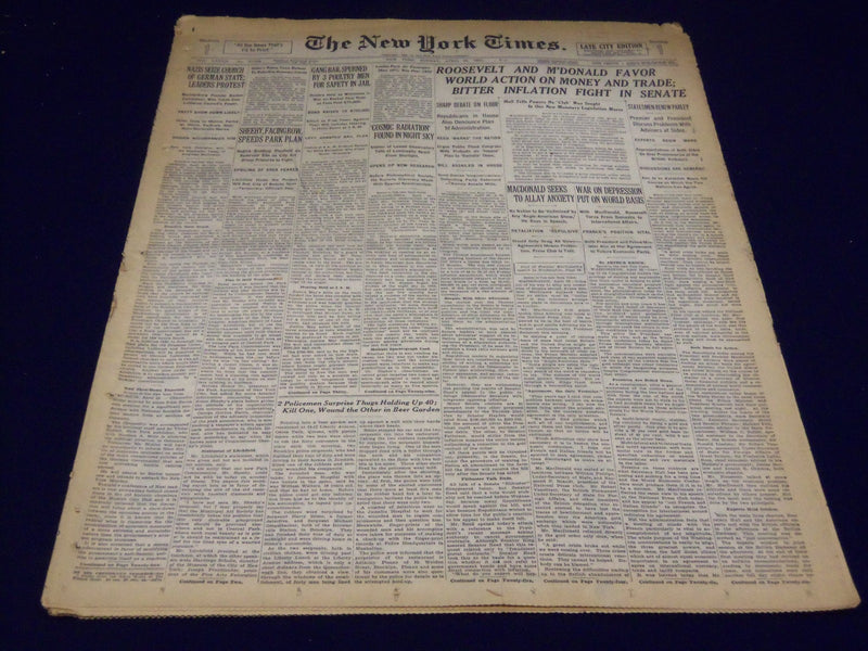 1933 APRIL 23 NEW YORK TIMES - COSMIC RADIATION FOUND IN SKY - NT 3841