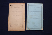 1859-1889 TOWN OF NATICK RECEIPTS AND EXPENDITURE REPORTS - LOT OF 24 - O 3393