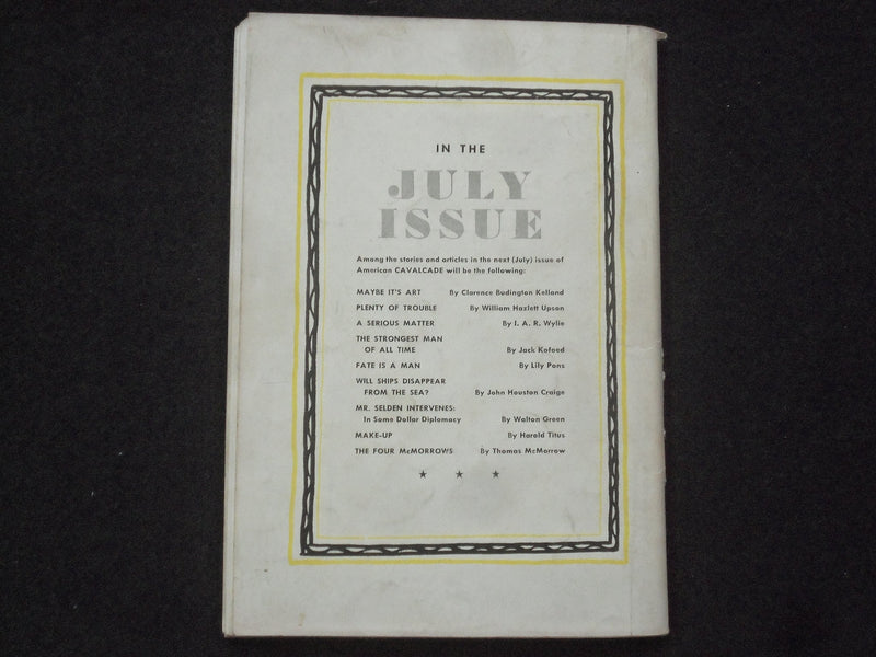 1937 JUNE AMERICAN CAVALCADE MAGAZINE - STORY BY ALICE DUER MILLER - J 9979