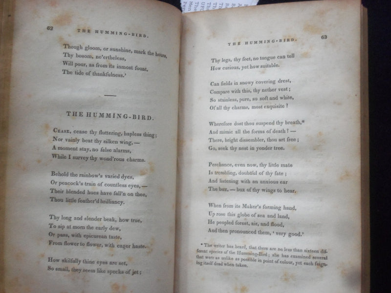 1839 WALES AND OTHER POEMS HARDCOVER BOOK BY MARIA JAMES - KD 8750
