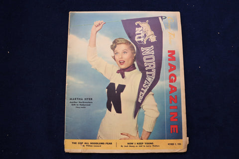 1955 OCTOBER 2 CHICAGO TRIBUNE MAGAZINE - MARTHA HYER COVER - E 22163