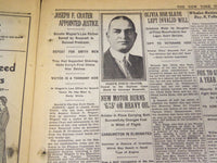 1930 APRIL 9 NEW YORK TIMES - JOSEPH CRATER APPOINTED JUSTICE - NT 1668