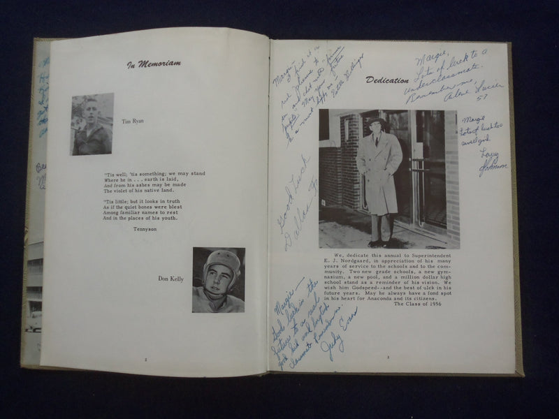 1956 THE BIG STACK ANACONDA HIGH SCHOOL YEARBOOK - ANACONDA, MONTANA - YB 3220