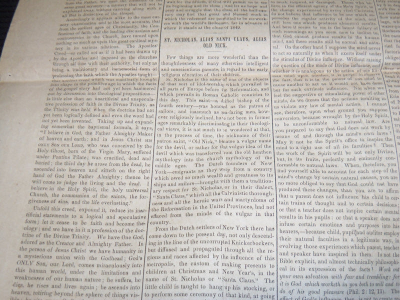 1849 DECEMBER 20 THE INDEPENDENT NEWSPAPER - ZULUS - VOLUME 1 NO. 55 - NP 3879L