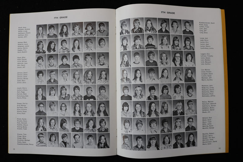 1974-1976 SUN PRAIRIE JUNIOR HIGH SCHOOL YEARBOOKS - LOT OF 2 - K 2932