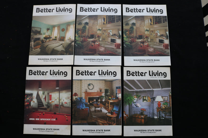 1978-1986 IDEAS FOR BETTER LIVING - WAUKESHA STATE BANK - LOT OF 36 - O 3701