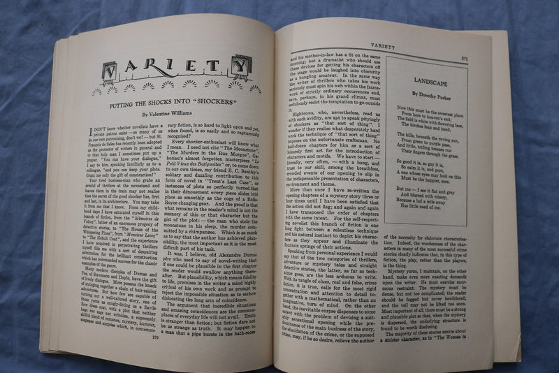 1927 NOVEMBER THE BOOKMAN SOFTCOVER BOOK - UPTON SINCLAIR STORY - K 3204