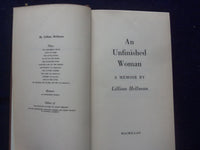 1969 AN UNFINISHED WOMAN HARDCOVER BOOK BY LILLIAN HELLMAN - KD 8399