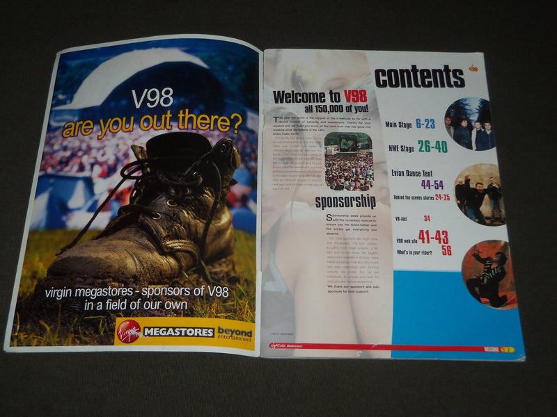 1998 V98 OFFICIAL PROGRAMME PROGRAM - GREAT PHOTOS - J 2746