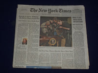 2009 JAN 22 THE NEW YORK TIMES - OBAMA TO CLOSE GUANTANAMO & PRISONS - NP 3033