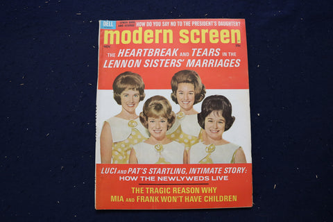 1966 NOVEMBER MODERN SCREEN MAGAZINE - LENNON SISTERS COVER - E 17445