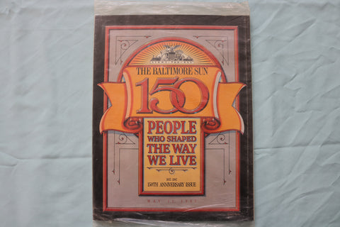 1987 MAY 17 THE BALTIMORE SUN 150TH ANNIVERSARY ISSUE - UNOPENED - K 2490