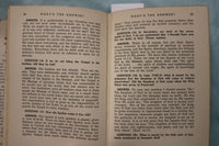 1944 WHAT'S THE ANSWER HARDCOVER BOOK BY DR. H. A. IRONSIDE - KD 9631