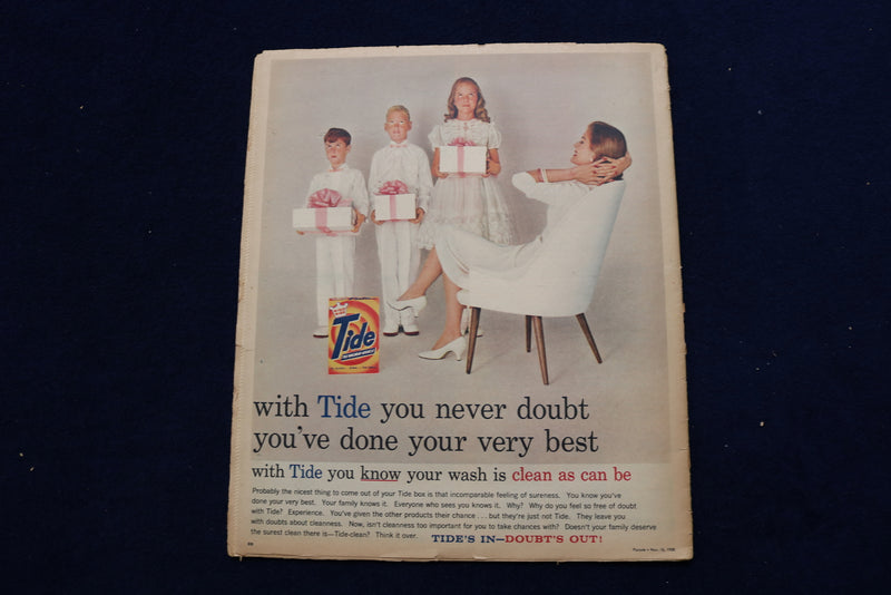 1958 NOVEMBER 16 PARADE MAGAZINE - ORSON WELLS COVER - E 22357