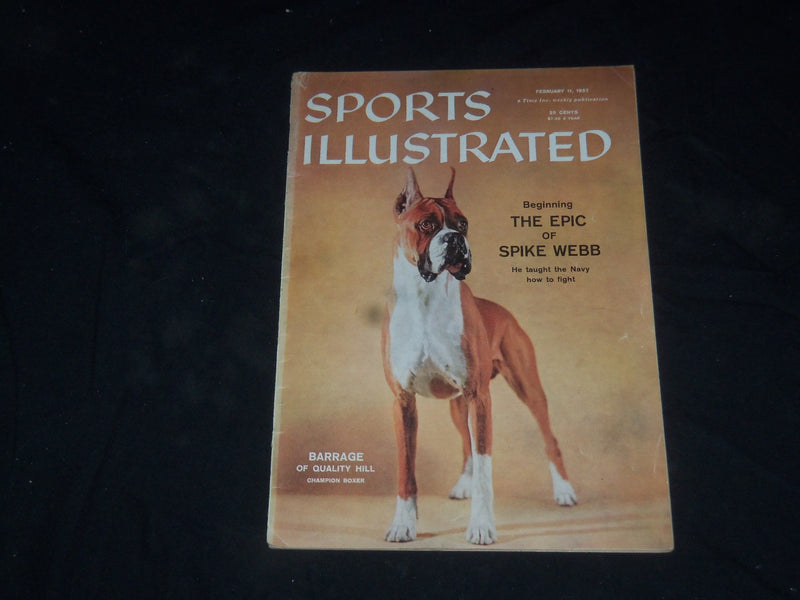 1957 FEBRUARY 11 SPORTS ILLUSTRATED MAGAZINE - BARRAGE OF QUALITY HILL - SP 8821