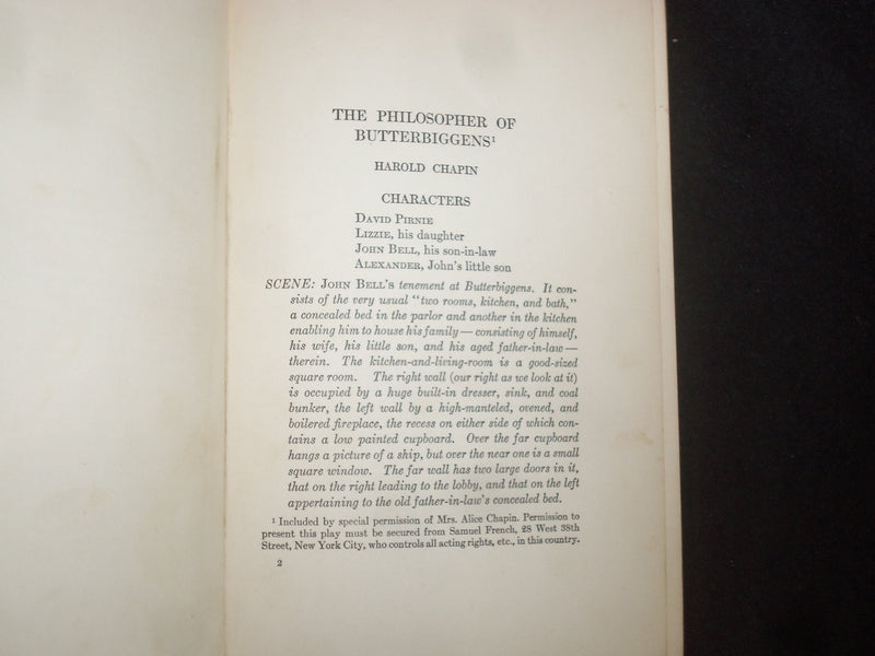 1921 THE ATLANTIC BOOK OF MODERN PLAYS HARDCOVER BOOK-STERLING LEONARD - KD 9257