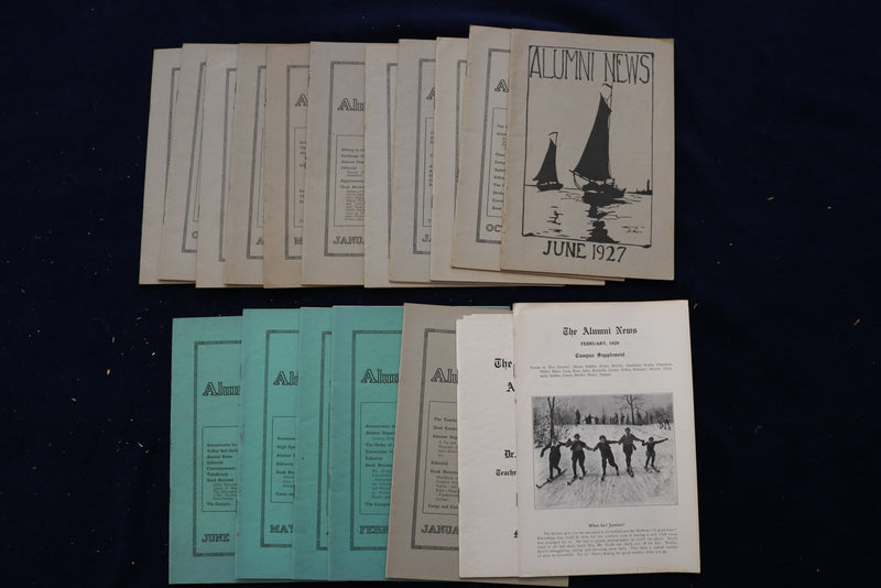 1927-1930 ALUMNI NEWS - ARNOLD COLLEGE - LOT OF 18 - O 3404