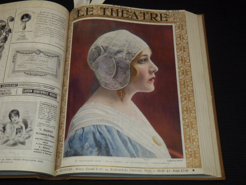1913 JANUARY-JUNE LE THEATRE MAGAZINE BOUND VOLUME - 12 ISSUES - KD 2278O