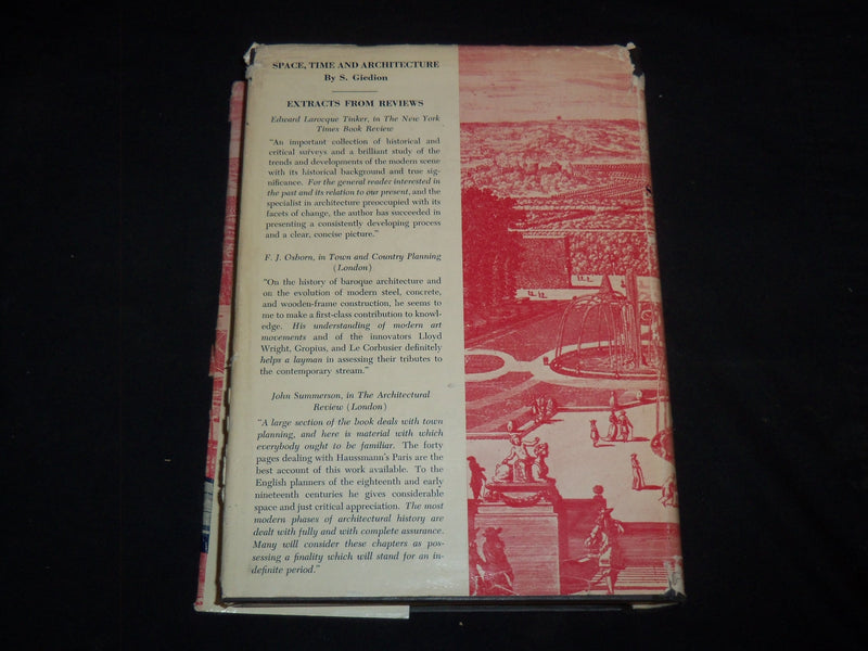 1949 SPACE TIME AND ARCHITECTURE HARDCOVER BOOK BY S. GIEDION - KD 4352G