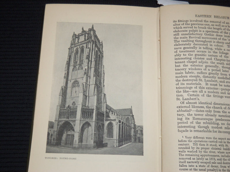 1919 THE CHURCHES OF BELGIUM HARDCOVER BOOK BY WILFRID RANDOLPH - KD 9380