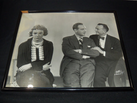 1935 MELVYN DOUGLAS, MINOR WATSON & ELISSA LANDI FRAMED PHOTO - 25x21 - #38A