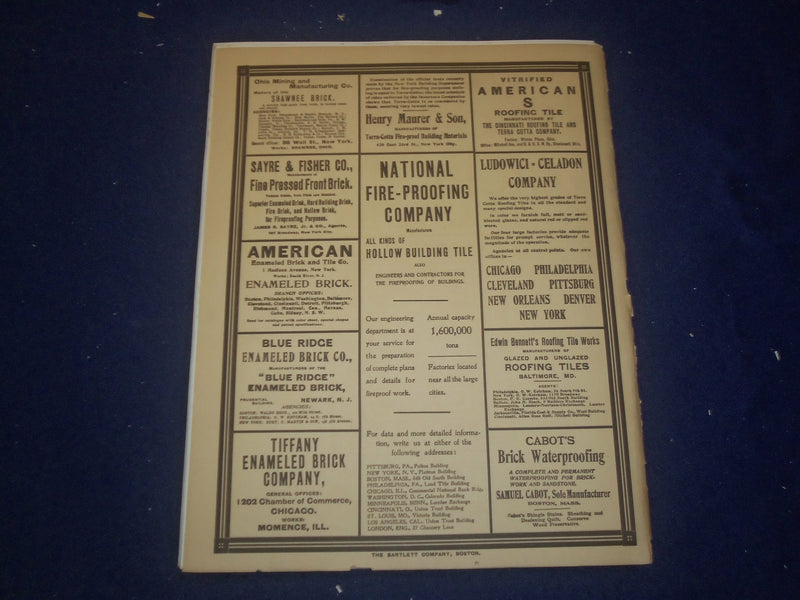 1907 MAY THE BRICKBUILDER MAGAZINE - AN ARCHITECTURAL MONTHLY - ST 528T