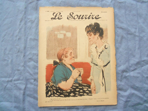 1903 JAN 17 LE SOURIRE MAGAZINE - ILLUSTRATED COMEDY - FRENCH TEXT - SP 4865J