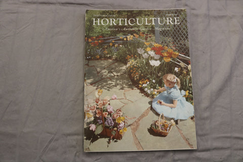 1957 MARCH HORTICULTURE MAGAZINE - BEAUTIFUL SCENERY COVER - SP 3137A