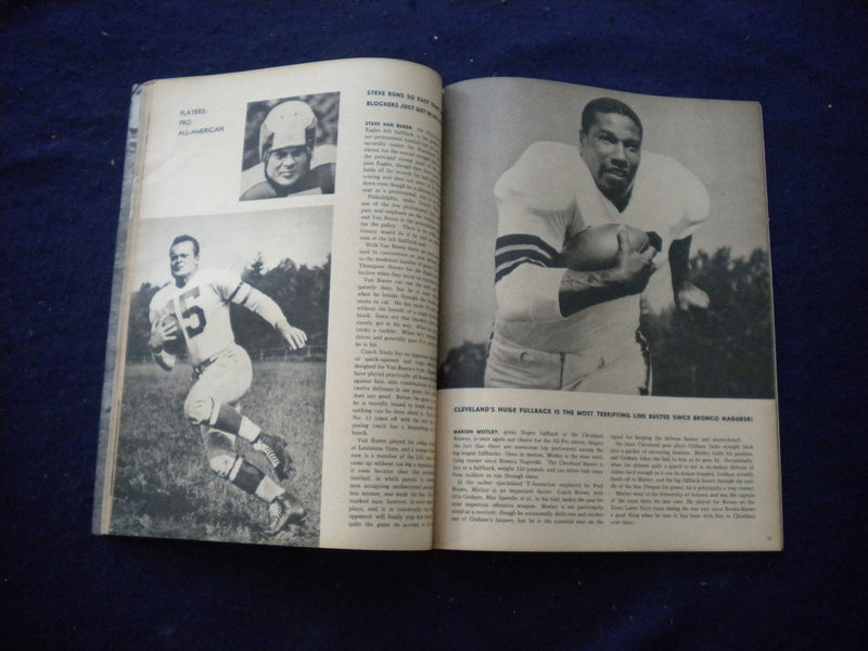 1950 STANLEY WOODWARD'S FOOTBALL MAGAZINE - BOBBY WILLIAMS, NOTRE DAME - B 439Q