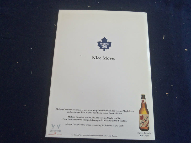 1999 FEB 20 TORONTO MAPLE LEAFS - AIR CANADA CENTRE-FIRST GAME PROGRAM - ST 200H