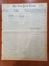 1921 JANUARY 26 NEW YORK TIMES - MILLER REFUFFS HYLAN IN TRACTION PLEA - NT 8101