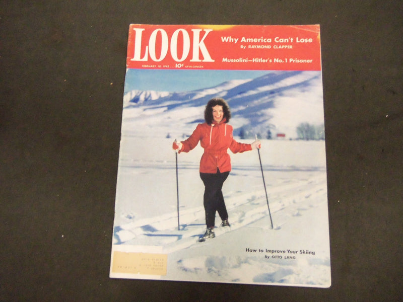 1942 FEBRUARY 10 LOOK MAGAZINE - GREAT PHOTOS AND ADS - ST 1498