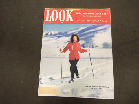 1942 FEBRUARY 10 LOOK MAGAZINE - GREAT PHOTOS AND ADS - ST 1498