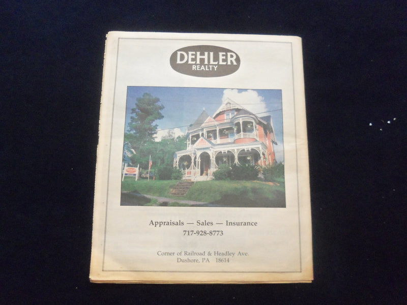 1990-1998 SULLIVAN COUNTY (PA) COUNTY TOURIST GUIDE - LOT OF 5 - NP 6220