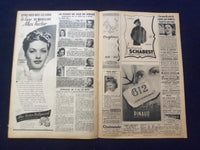 1947 MAY 27 CINEMONDE MAGAZINE -MICHELE MORGAN COVER - FRENCH EDITION- SP 4867Z